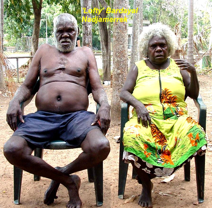 photo of old man Lofty a famous Australian aboriginal painter from Arnhemland